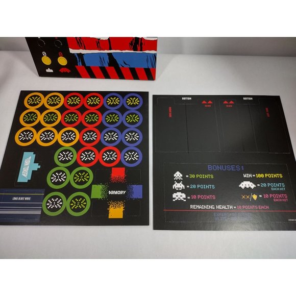 Space Invaders A Co-Op Dexterity Board Game Taito Taitronics Buffalo Games - Picture 7 of 15